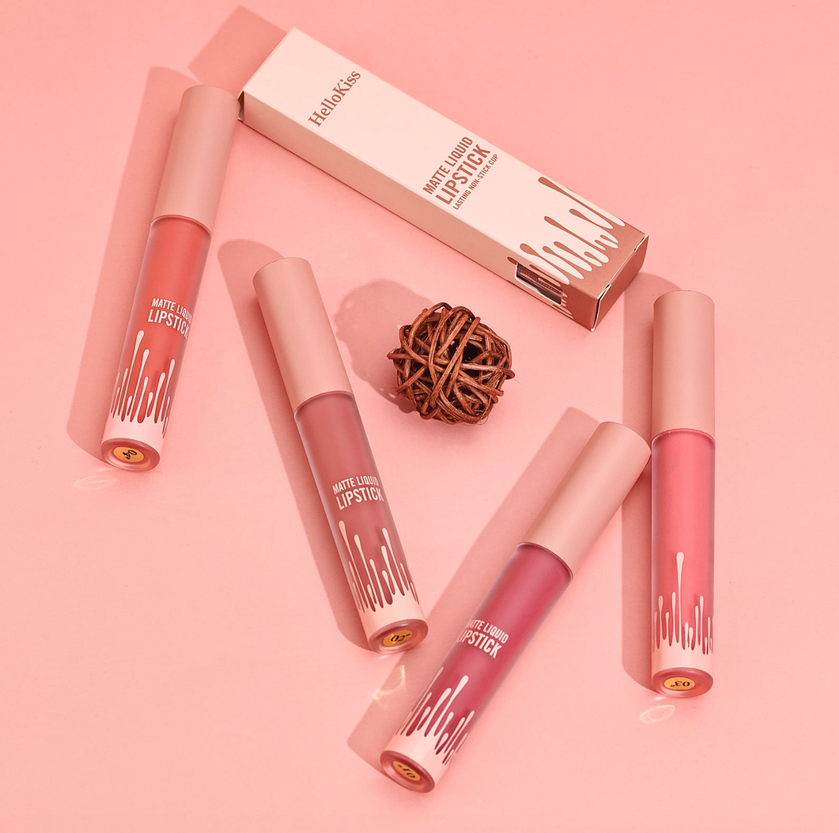 Velvet Matte Waterproof Vegan Liquid Lipstick – Multi-Color
