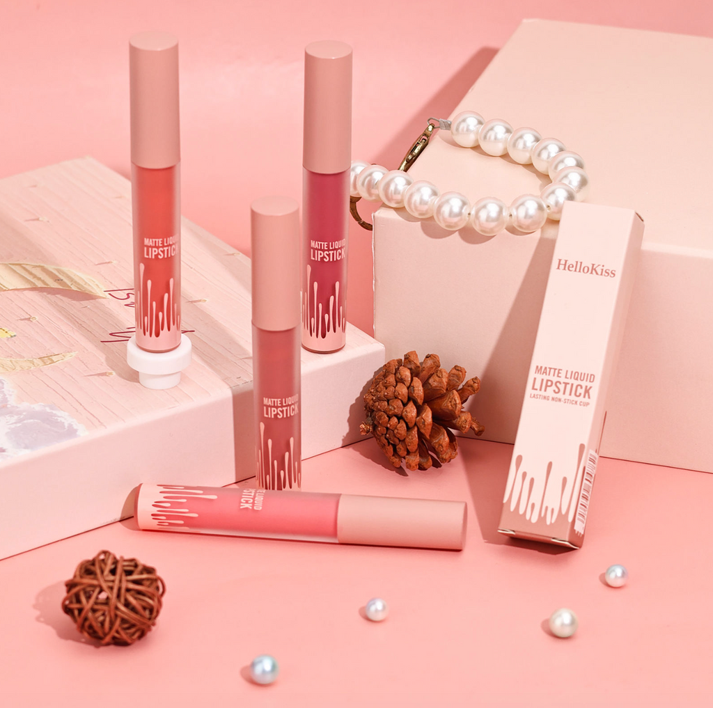 Velvet Matte Waterproof Vegan Liquid Lipstick – Multi-Color