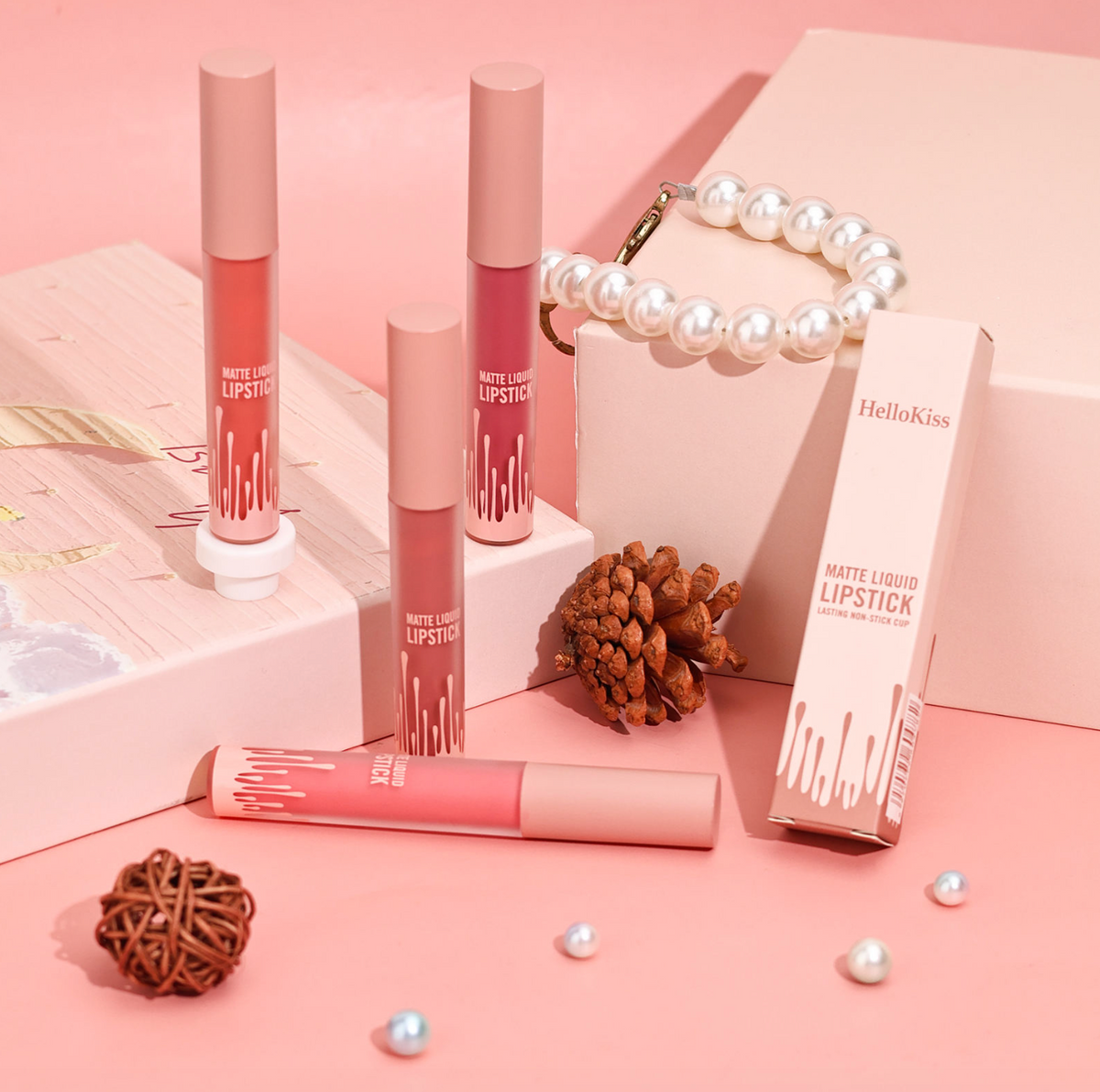 Velvet Matte Waterproof Vegan Liquid Lipstick – Multi-Color