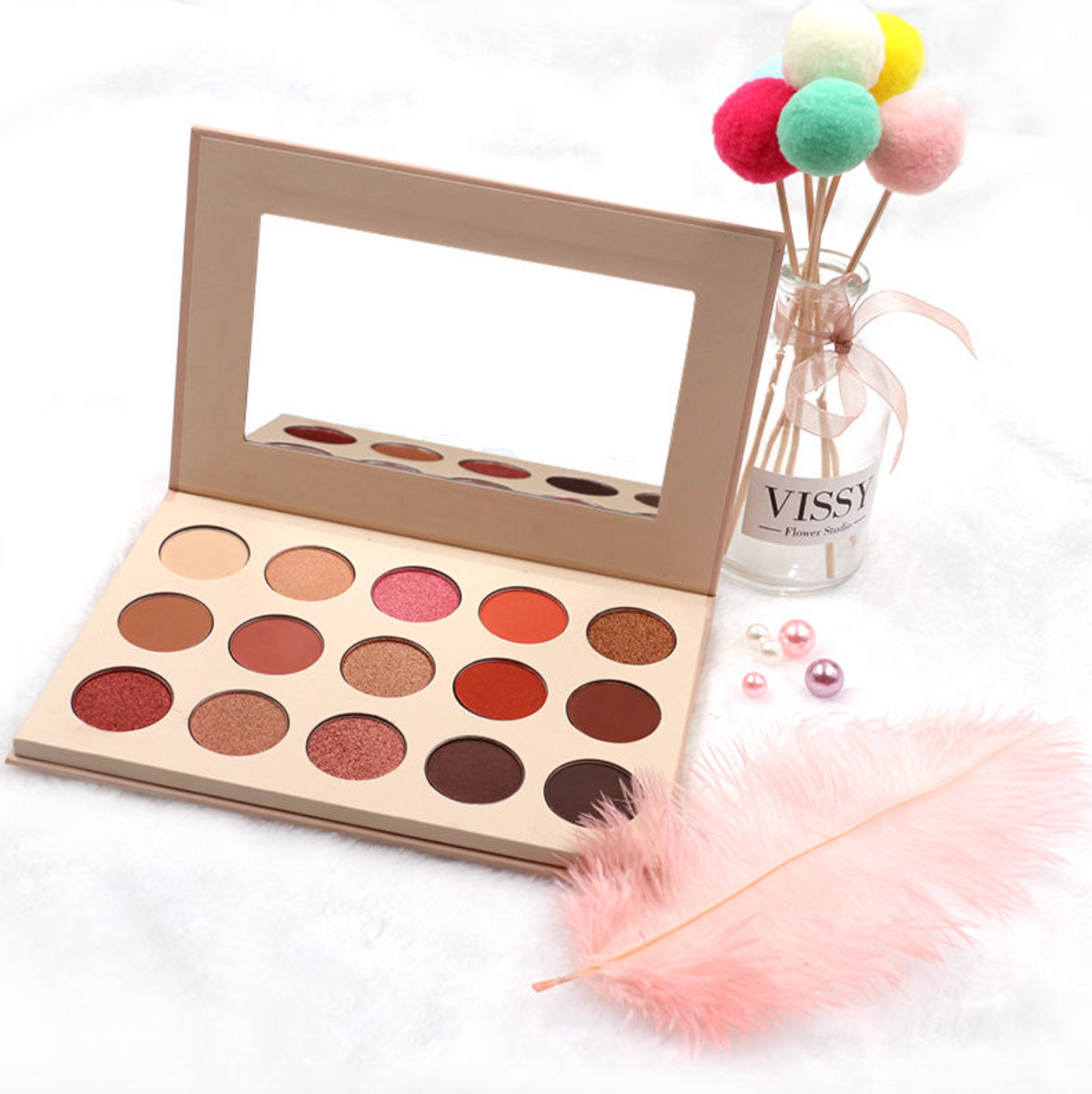 Waterproof Long-Lasting Shimmer & Glitter Eyeshadow – 15 Shades