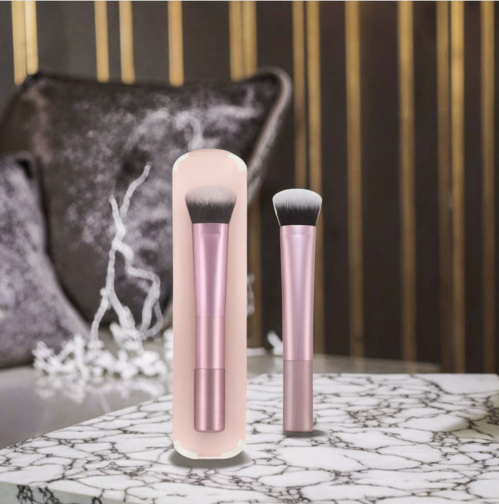 Dual-Tone Synthetic Makeup Brush Set