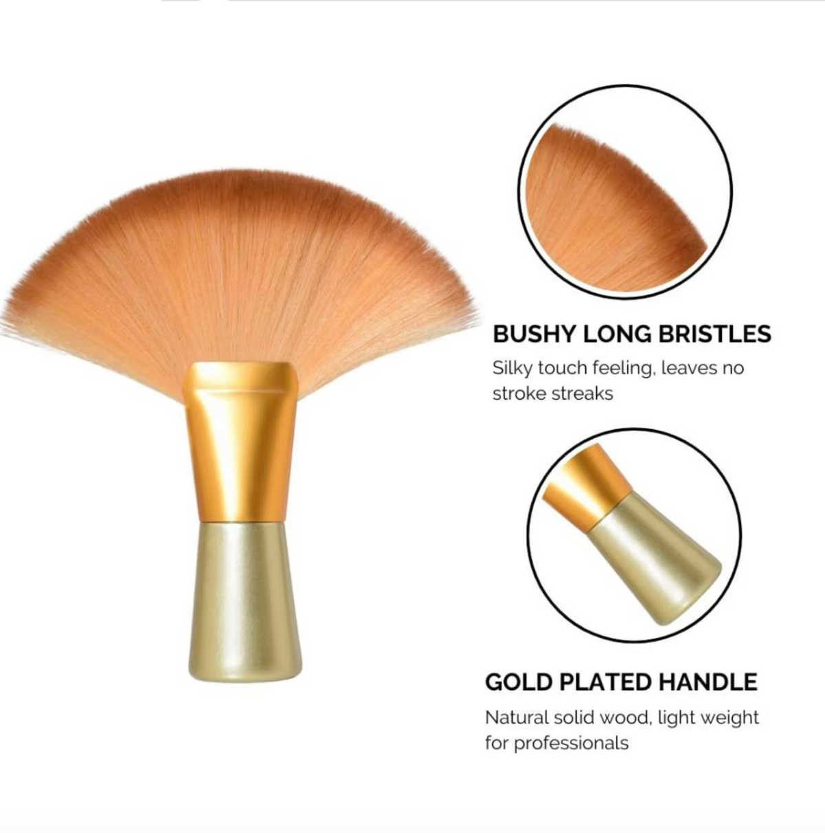 Large Professional Fan Brush
