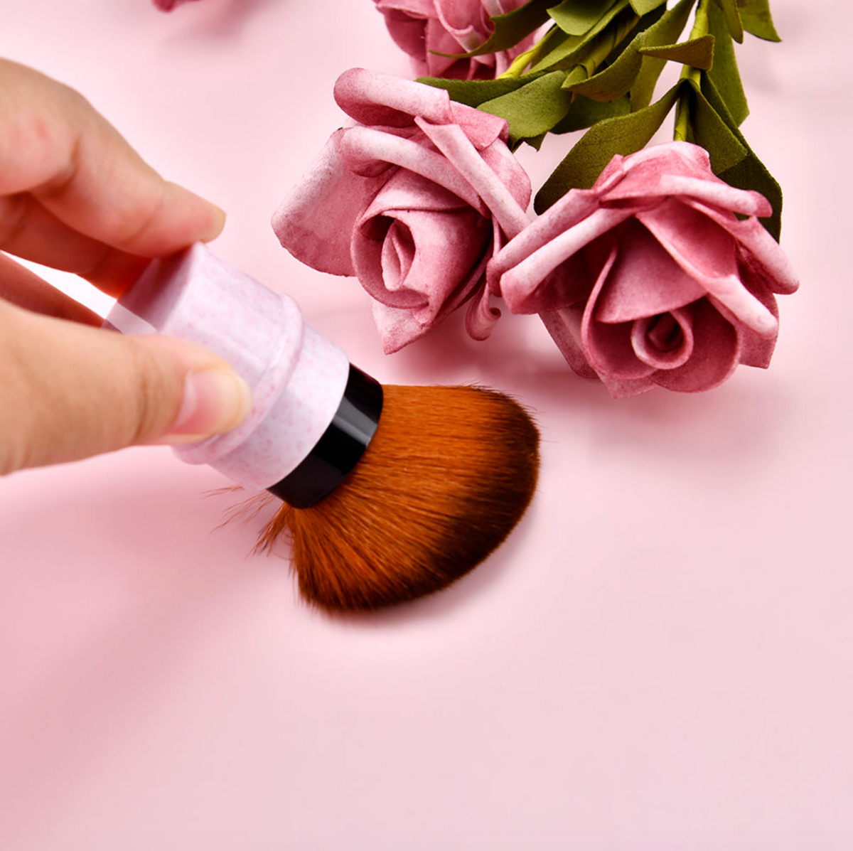 Marble Pattern Mini Travel Makeup Brush