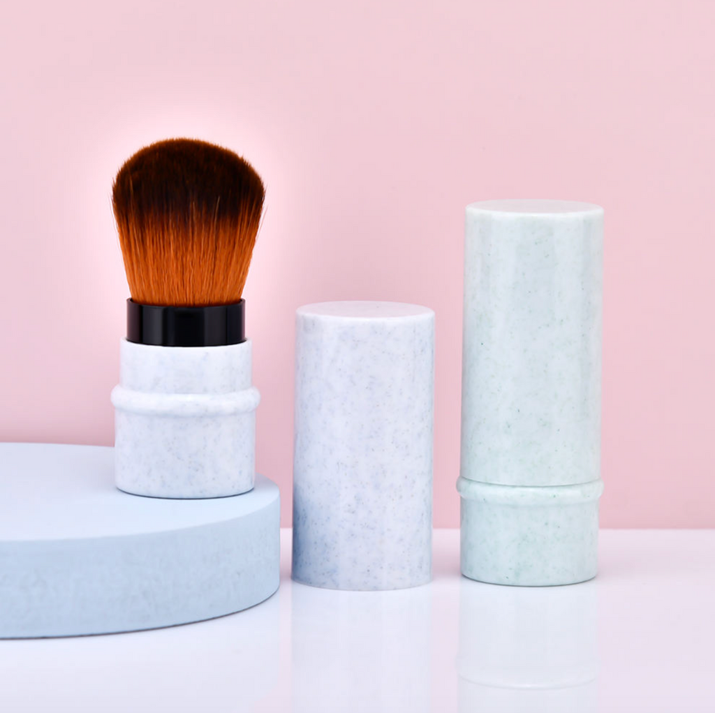 Marble Pattern Mini Travel Makeup Brush