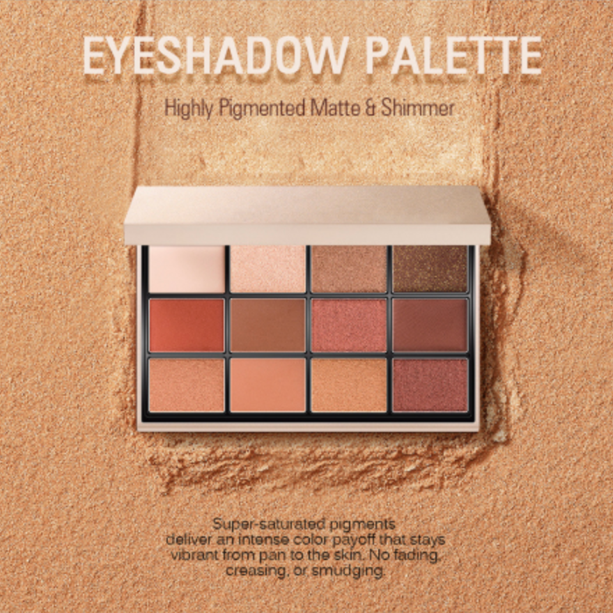 Luxury 12-Color High-Pigment Eyeshadow Palette