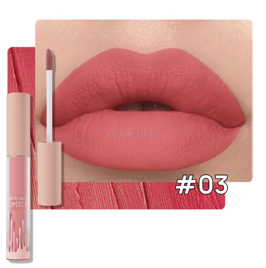 Velvet Matte Waterproof Vegan Liquid Lipstick – Multi-Color